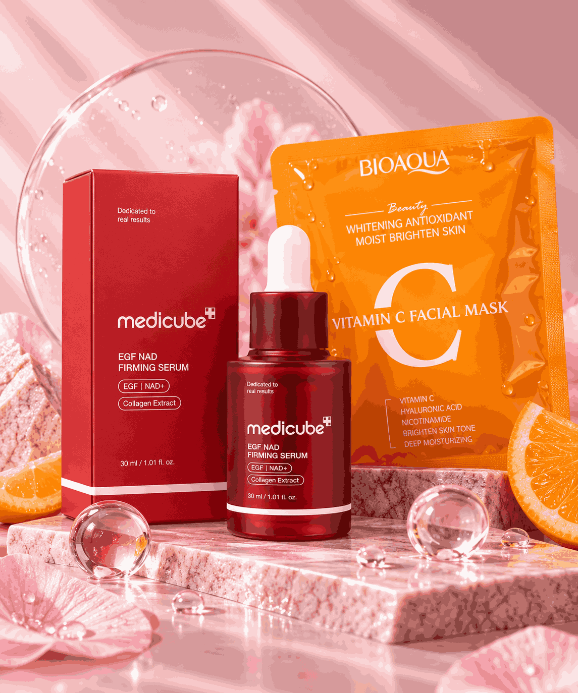Medicube Egf Nad Firming 30m y Mascarila
